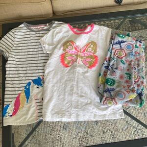 Boden/MiniBoden butterfly unicorn t-shirt flower leggings